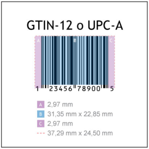 GTIN-12 UPC-A Codice a Barre GTIN EAN UPC
